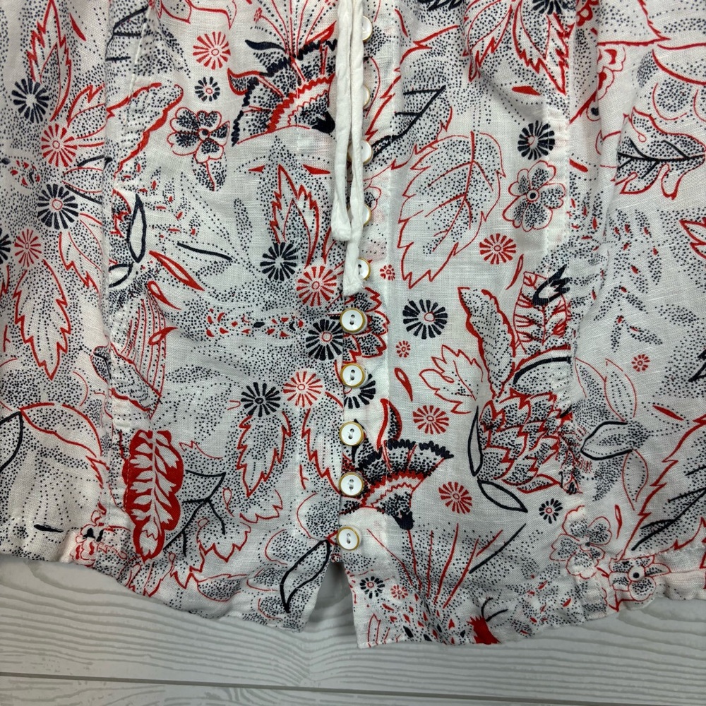 Maeve By Anthropologie Floral Print Button Down Blouse Size 2 - Picture 2 of 8